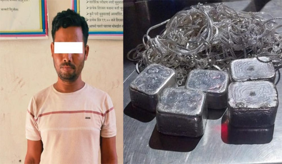 अवैध चाँदीको गहनासहित भारतीय नागरिक पक्राउ