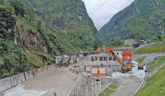 मध्यभोटेकोशीको विद्युत् उत्पादन छिट्टै