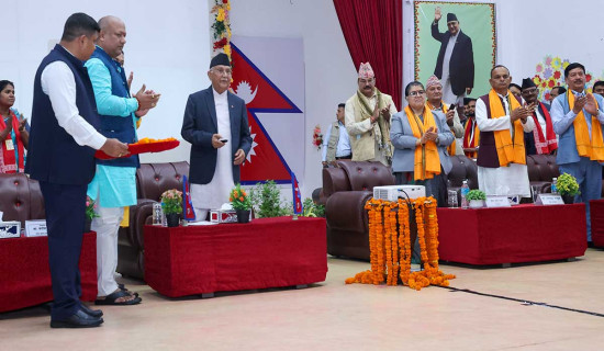 प्रधानमन्त्री मधेश प्रदेशमा : ६४ सडकको एकसाथ शिलान्यास