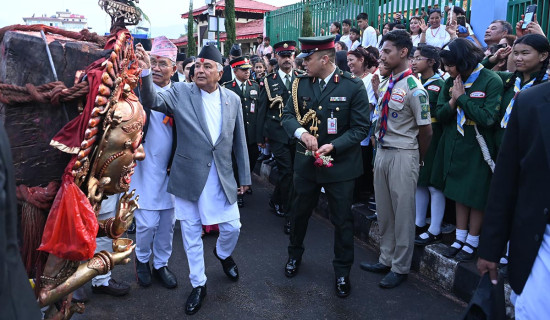 राष्ट्रपति पौडेलद्वारा भोटो जात्रा अवलोकन