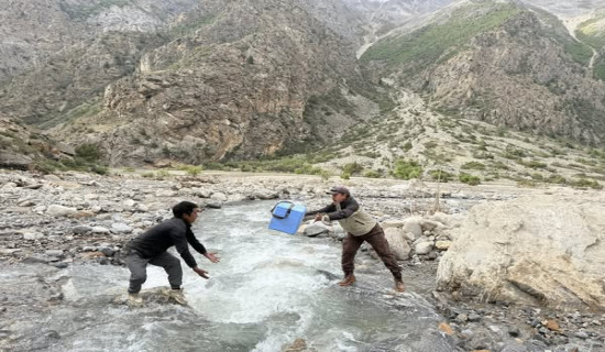 पहिरोले पुल बगाएपछि यसरी गरियो औषधी र खोपको जोहो