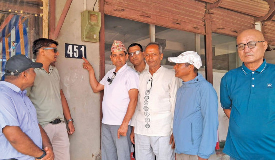 कालिकामा जिपिएस प्रणालीका घर नम्बर
