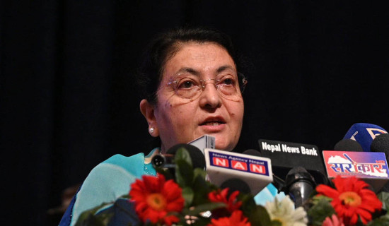 सक्षम जनशक्ति उत्पादन गर्न गुणस्तरीय शिक्षा आवश्यक छ : पूर्वराष्ट्रपति भण्डारी