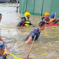 त्रिभुवन विमानस्थलमा आपत्कालीन नमुना अभ्यास (फोटो फिचर)