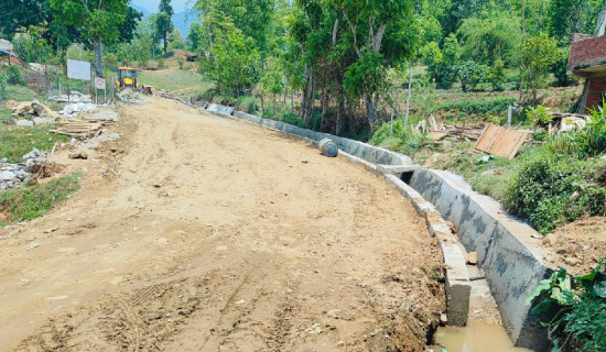 गुल्मीको घमिर–सिलादी सडक एक हप्ता बन्द हुने