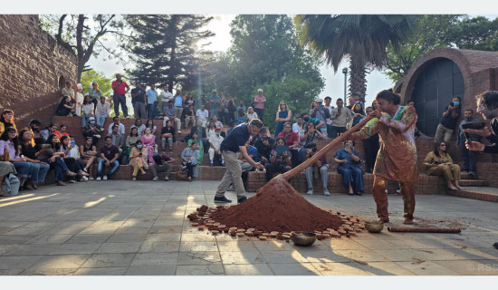 प्रकृतिमा परेको प्रभावलाई विभिन्न माध्यमबाट चित्रित गर्दै कला प्रदर्शनी