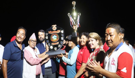 लुम्बिनी प्रदेशस्तरीय राष्ट्रपति रनिङ शिल्डको उपाधी दाङलाई