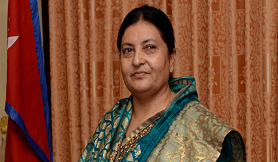 दलहरूमा रहेको विश्वासको सङ्कट चिर्दै राष्ट्रिय मुद्दामा एकताबद्ध हुन आवश्यक छः पूर्वराष्ट्रपति भण्डारी