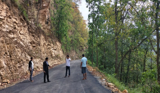 मालढुङ्गा-कुश्मीसेरा सडकको टाकुरी खण्ड कालोपत्र