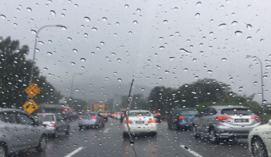 मनसुनी हावा सक्रिय हुँदा देशका अधिकांश स्थानमा वर्षा