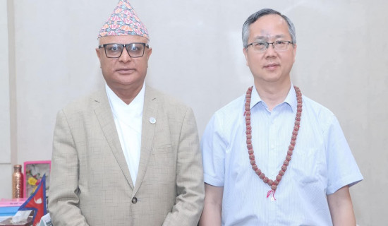 मुख्यमन्त्री कार्की र राजदूत चेन सोंगबिच भेट