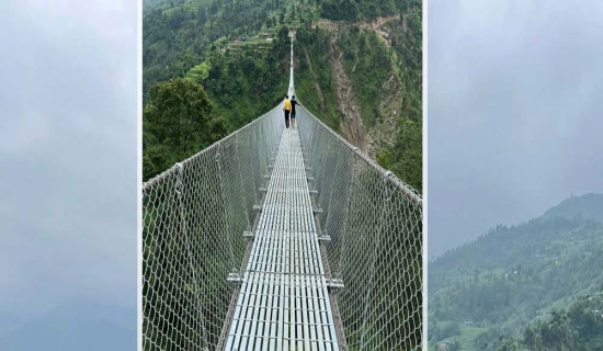 झोलुङ्गे पुल निर्माण