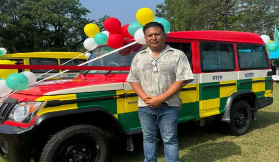 दुई संस्थालाई एम्बुलेन्स सहयोग