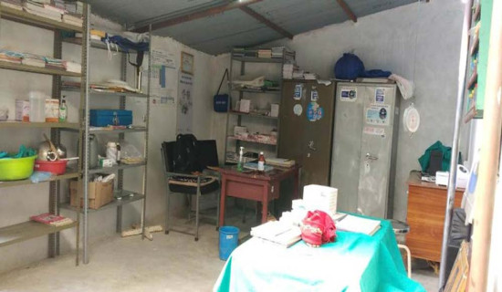 अभाव झेल्दै स्वास्थ्य संस्था
