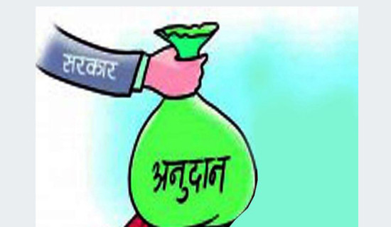 लक्ष्यको आधा पनि आउँदैन अनुदान
