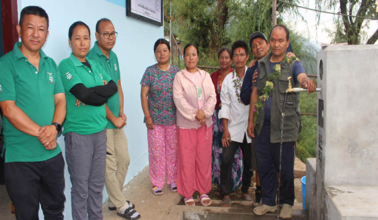लेकगाउँमा ‘एक घर एक धारा’ खानेपानी विस्तार