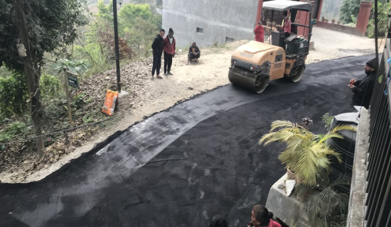 बन्दीपुर रिङरोड सडक कालोपत्र