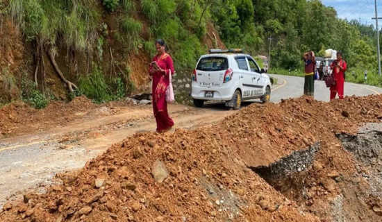 पहिरोले ८१ घरपरिवार विस्थापित