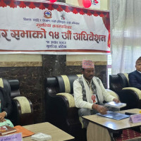 वर्षाले खाँदबारी–नुम सडकमा क्षति
