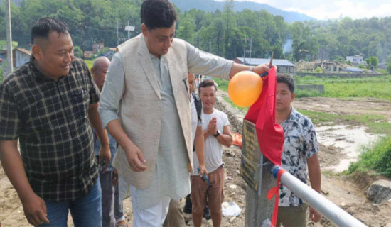 मनहरीमा सडकलगायत पाँच पूर्वाधार योजना सम्पन्न