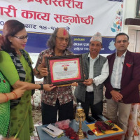 खानेपानीको धारा निर्माणका लागि श्रमदान