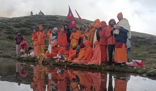 दामोदरकुण्डमा पूजा गरेर सकियो कालिगण्डकीको संरक्षणको २५ दिने पदयात्रा