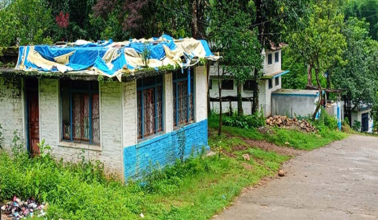 बर्खामा त्रिपालमुनि सुत्न बाध्य प्रहरी