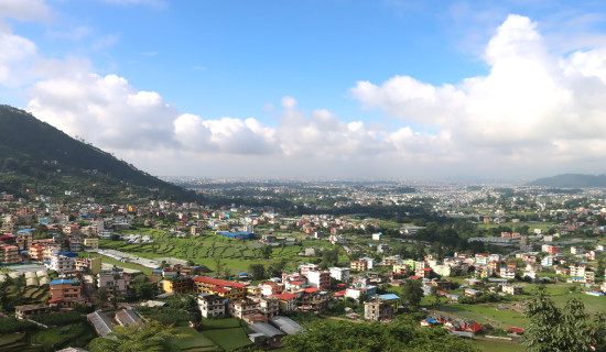 झोरबाट देखिएको काठमाडौँ