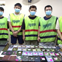 पोखरा विमानस्थलमा आफन्तको भीड