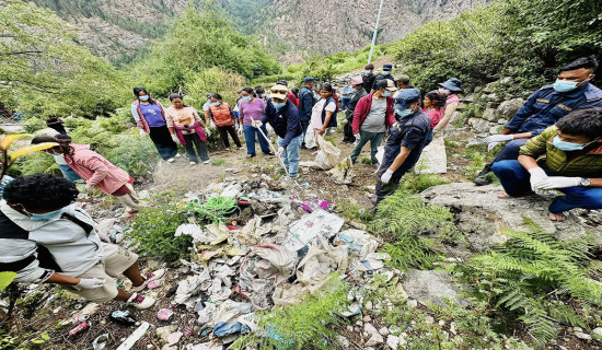 स्वच्छ र सफा अभियानमा नाम्खा  गाउँपालिका