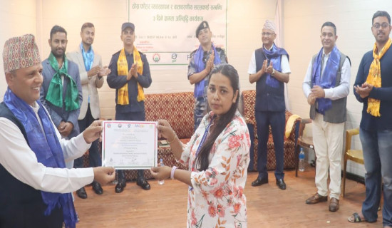 सरसफाइका लागि स्थानीयलाई प्रशिक्षण