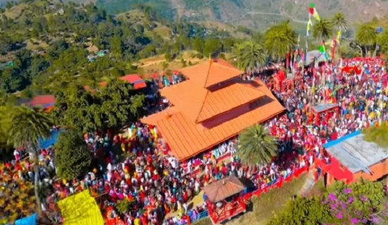 त्रिपुरासुन्दरी भगवती मन्दिरमा अषाढी जात्रा आरम्भ