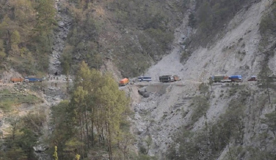 कर्णाली राजमार्गमा ठुला सवारी साधन सञ्चालनमा रोक