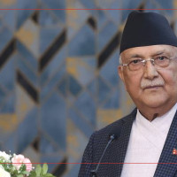 नवनियुक्त  मन्त्री मनाङेद्वारा शपथ ग्रहण