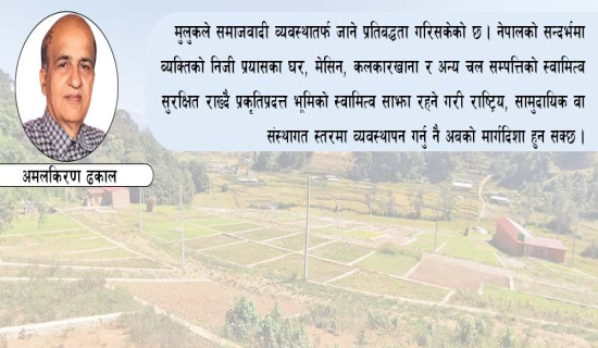 सामूहिक स्वामित्वमा भूव्यवस्थापन