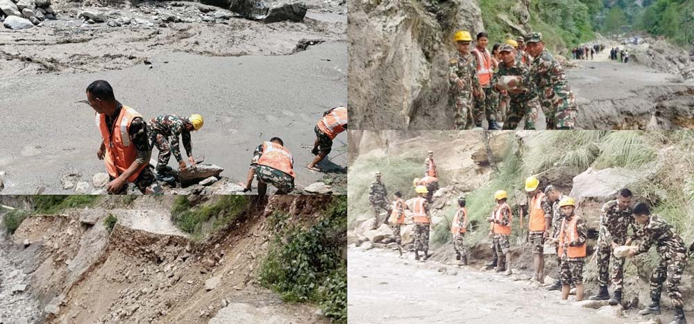 रसुवागढी बाढीमा बेपत्ताको खोजी कार्य जारी