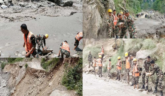 रसुवागढी बाढीमा बेपत्ताको खोजी कार्य जारी