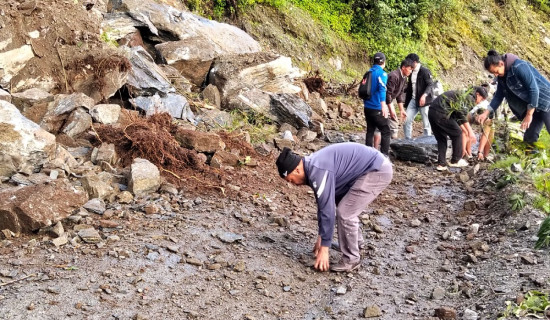 पाँचथरमा बाढीपहिरोको जोखिम, सतर्क रहन प्रशासनको आग्रह