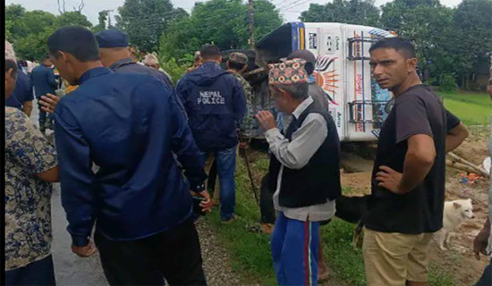 कञ्चनपुरमा बसको ठक्करबाट पैदलयात्रुको मृत्यु