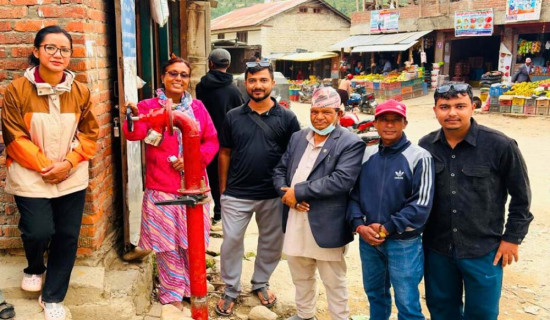 जुम्लामा ‘फायर हाइड्रेन्ट’ मेसिन जडान