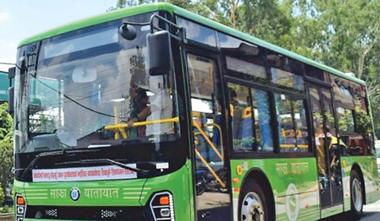 साझामा थपिँदै एक सय विद्युतीय बस