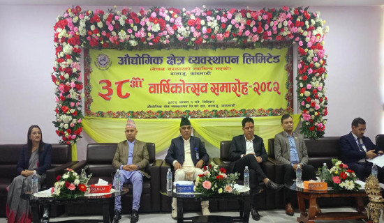 ‘औद्योगिक पूर्वाधार विकासमा सरकार साधक बन्ने छ’