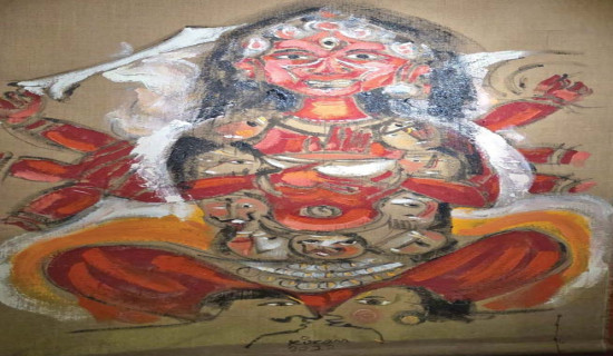 किरणको एकल कला प्रदर्शनी