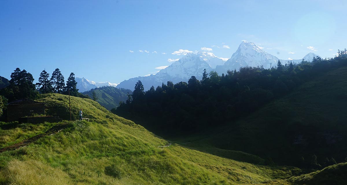जलजलाबाट देखिएको अन्नपूर्ण हिमाल