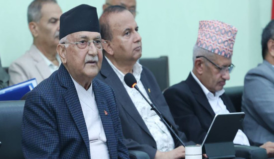 आन्तरिक एकतालाई बलियो बनाउन अध्यक्ष ओलीको आग्रह