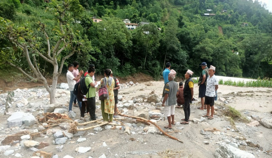 बागलुङबाट बर्सेनि आठ लाख २२ हजार टन माटो बग्दै