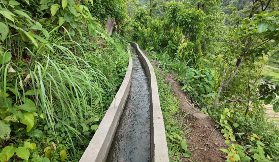 चुरे बस्तीको सिँचाइ कुलो बहुउपयोगी