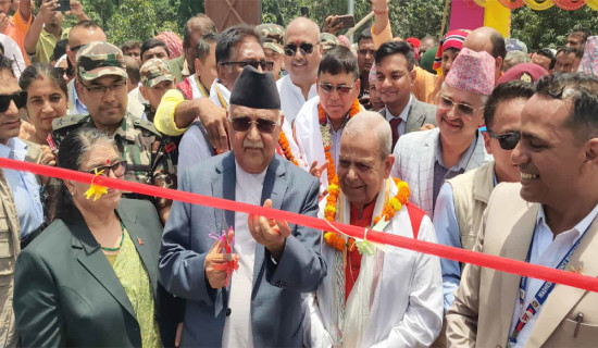 प्रधानमन्त्री ओलीद्वारा बिग्ही नदी पुलको उद्घाटन