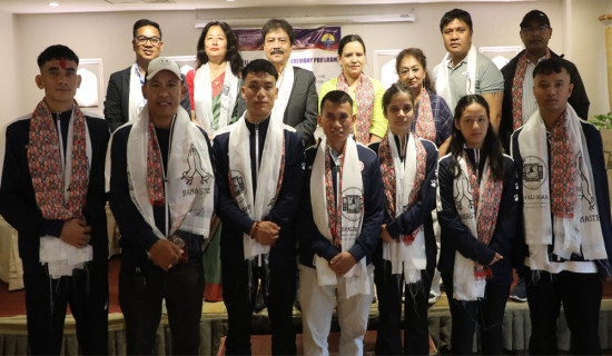 एसियाली पारा तेक्वान्दो टोलीको बिदाइ