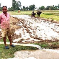 बाँकेको चौफेरी गाउँमा बाढी पस्यो